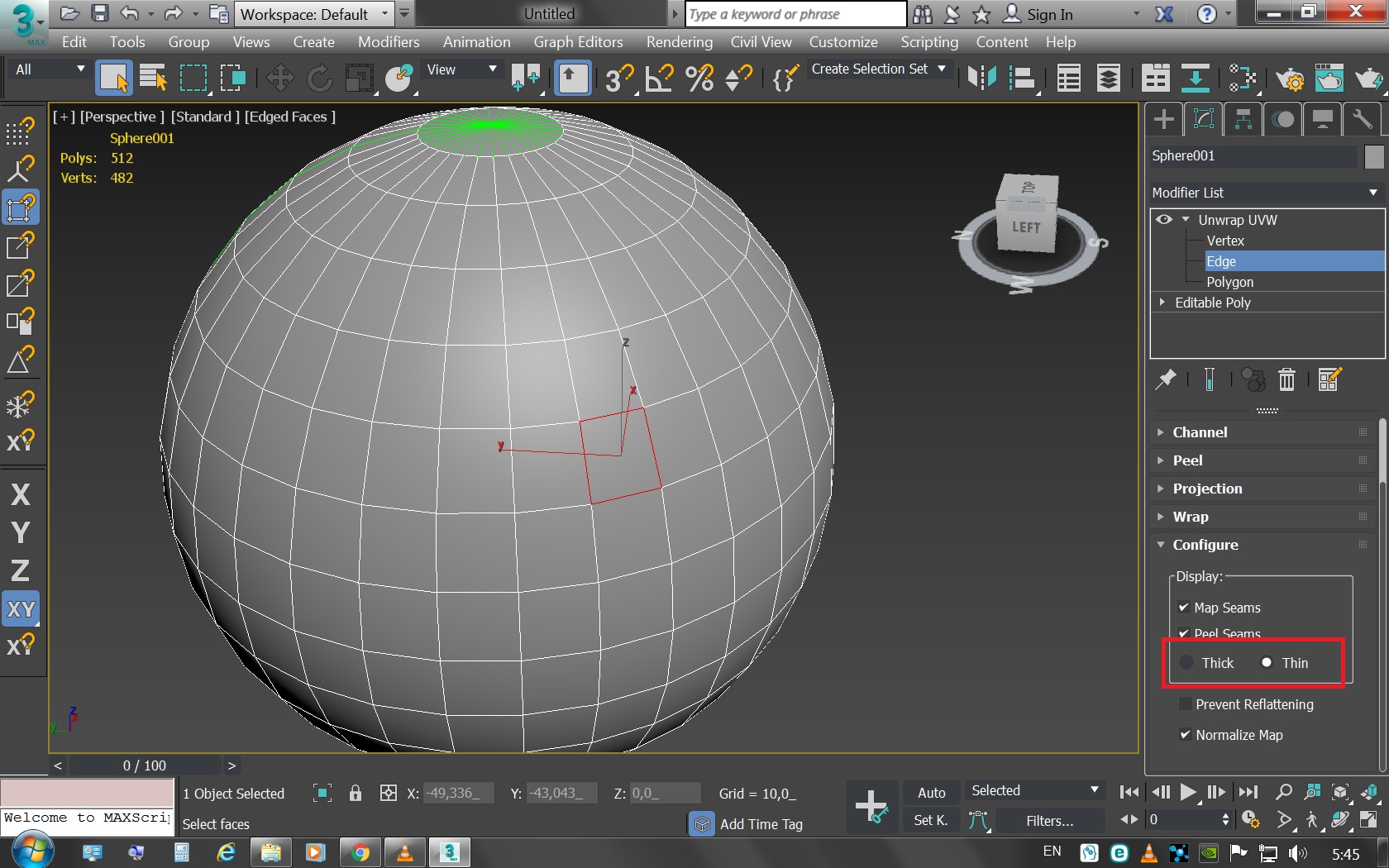 Unwrap uvw 3ds max не выделяются полигоны