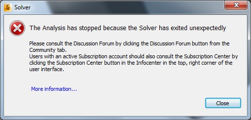 The analysis has stopped because the Solver has exited enexpectedly.png
