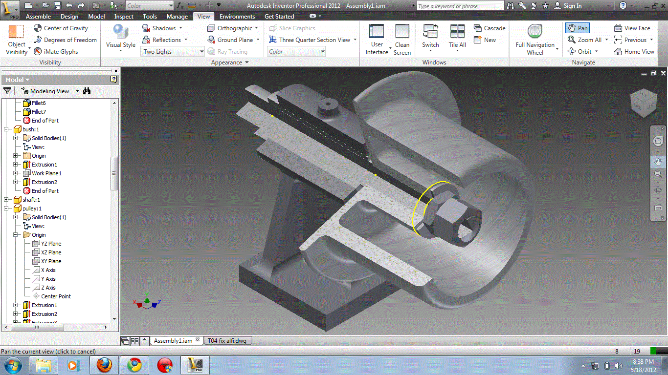 Solved: Section view with nuts and screws - Autodesk Community - Inventor