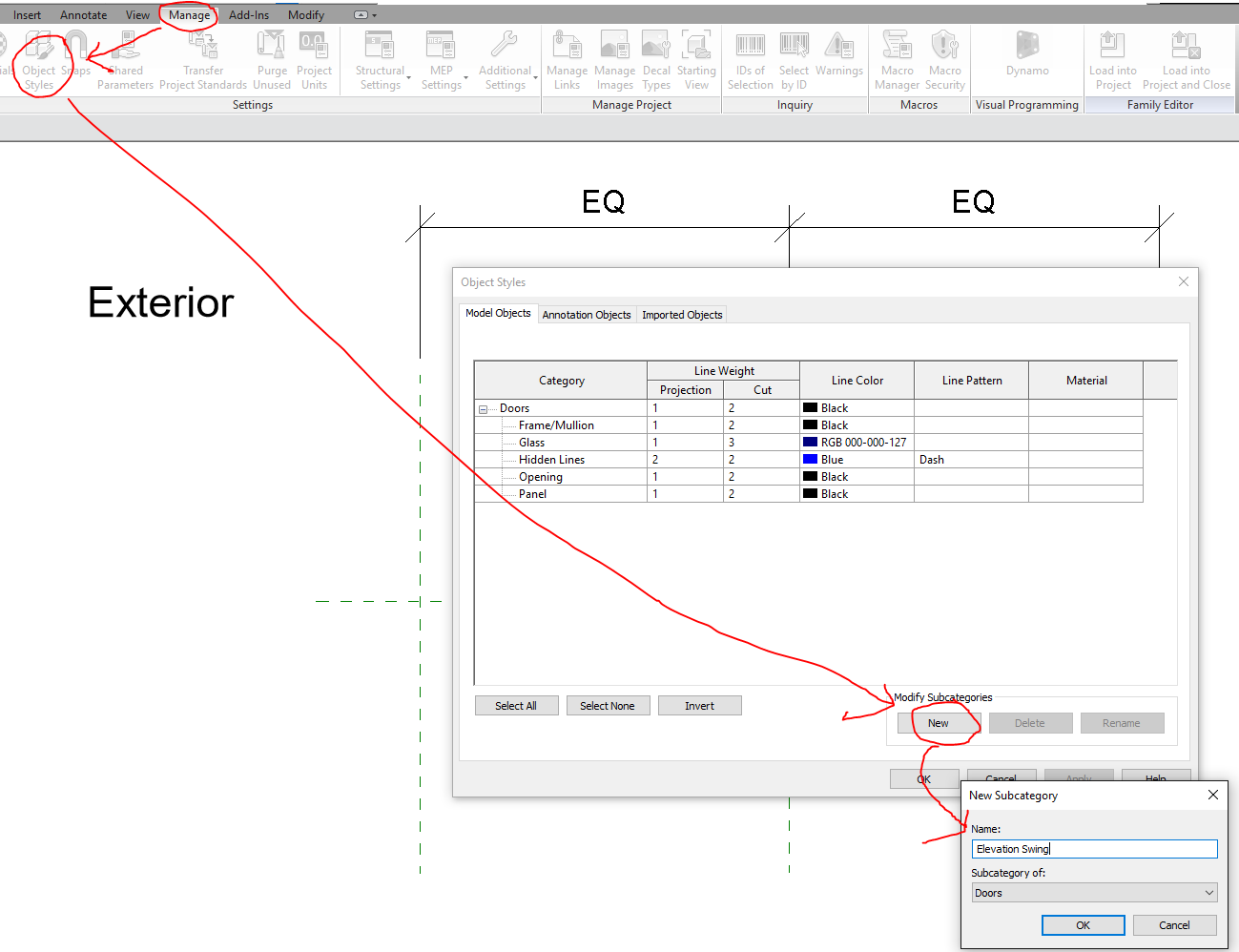 Solved Elevation Door Swing Autodesk Community