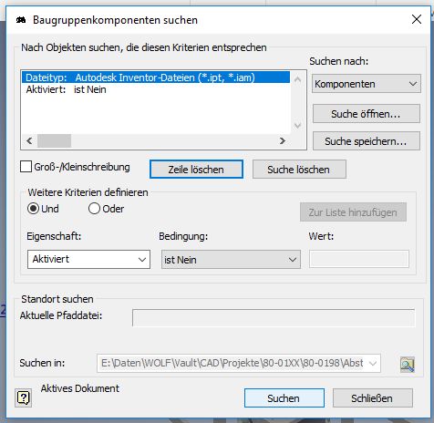 Gelost Inaktive Bauteile In Der Baugruppe Aktivieren Autodesk Community International Forums
