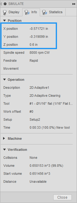 Solved: How to show X Y Z coordinates during simulation? - Autodesk ...