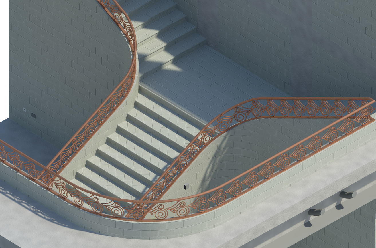 Solved How To Create Curved Railing Autodesk Community Revit Products