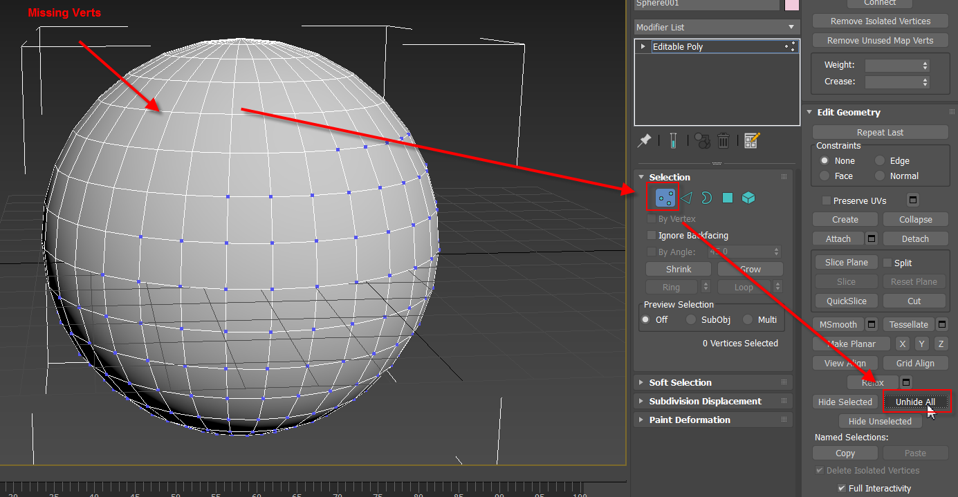 Solved: 3ds Max 2017 Missing Vertex's - Autodesk Community - 3ds Max