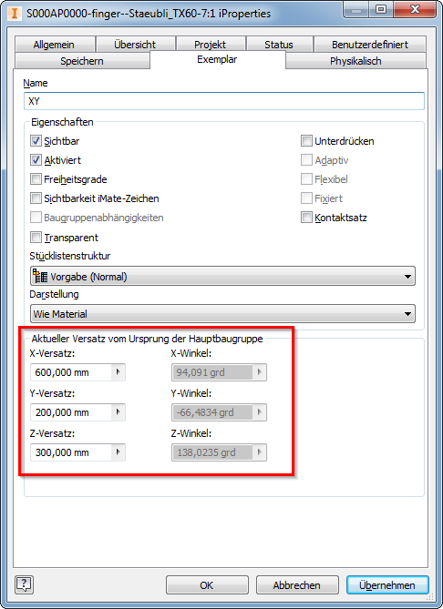 Solved: move part position and angle in assembly - Autodesk Community
