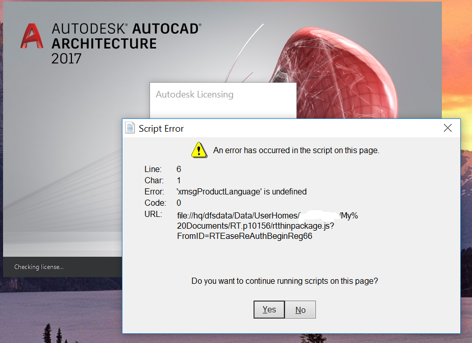 Solved Autocad Architecture 17 Script Error Autodesk Community Subscription Installation And Licensing