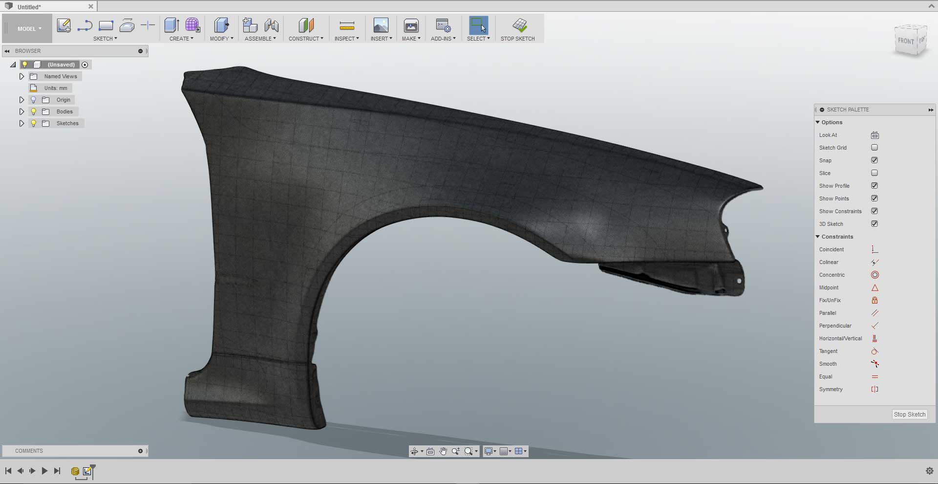 3D spline on Mesh - Autodesk Community