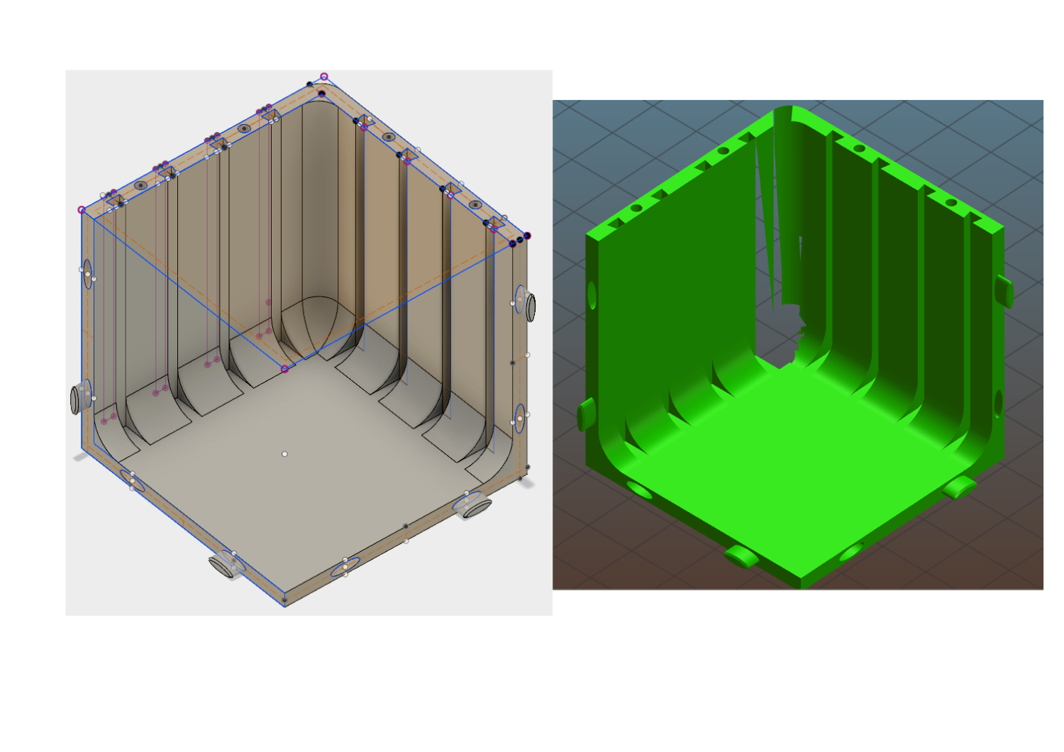 Solved: Help me to find what caused these flaws in my model for 3D print. -  Autodesk Community - Fusion 360