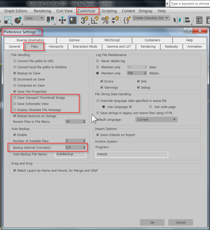 3ds max 2017 autosave problem - Autodesk Community - 3ds Max