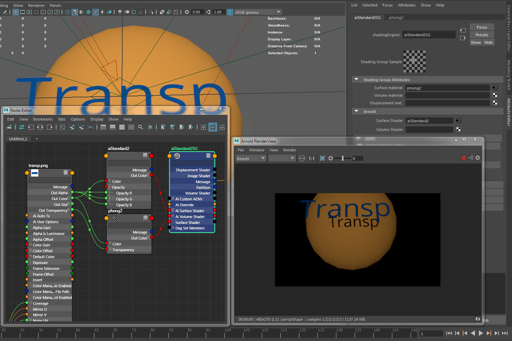 Solved Transparency Renders Black In Arnold Autodesk Community Maya