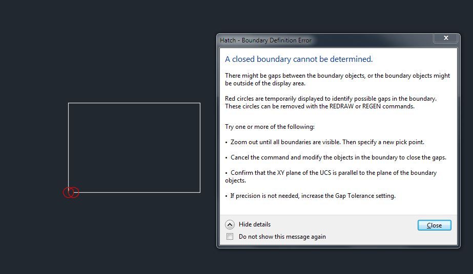 AutoCAD LT 2017 Hatch red - Autodesk - AutoCAD LT