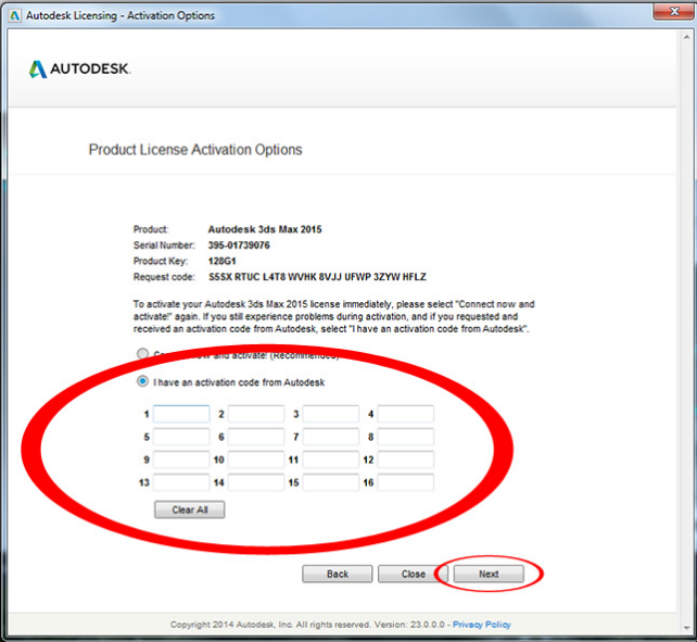 autocad 2015 activation code and product key