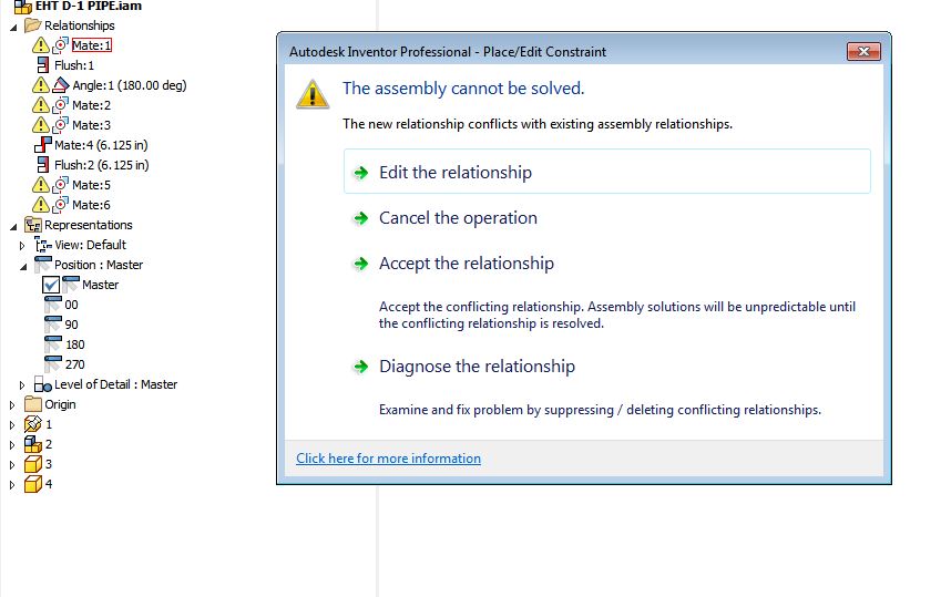Option to suppress warning "The assembly cannot be solved." - Autodesk ...
