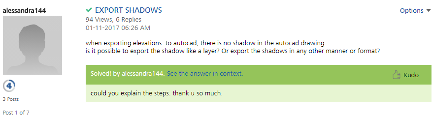 
	Solved: EXPORT SHADOWS - Autodesk Community
