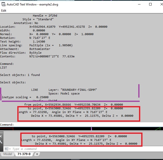 Solved Using The List Command At The Command Prompt Autodesk Community Autocad