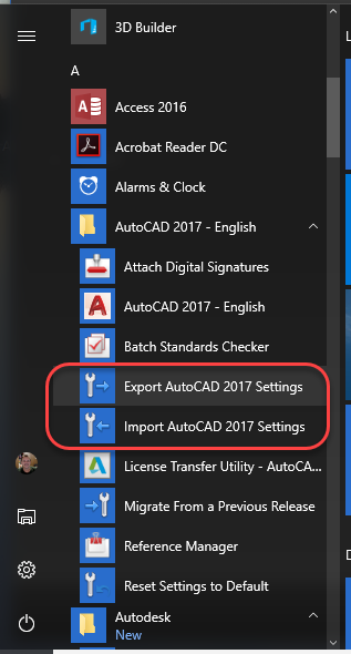 export Civil 3D 2017 settings missing - Autodesk Community