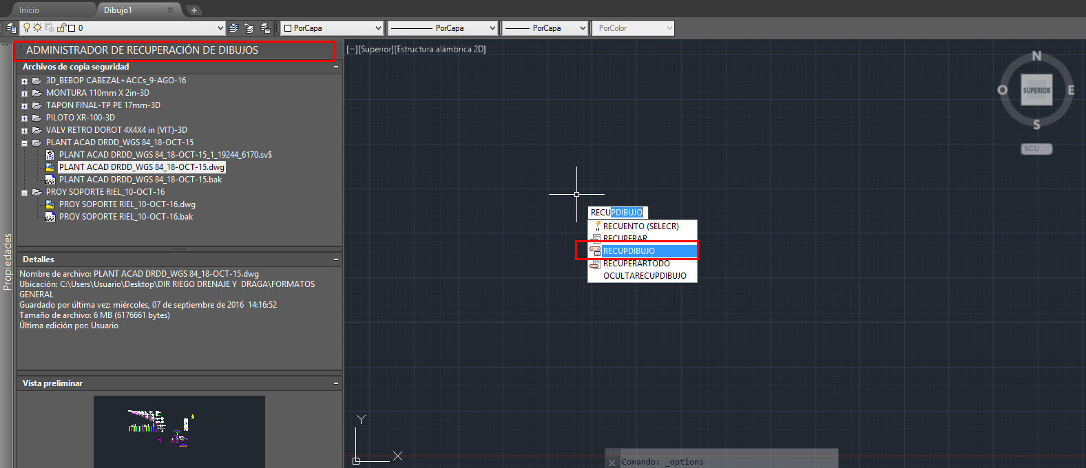 Solucionado: Recuperar file AutoCAD - Autodesk Community - International  Forums