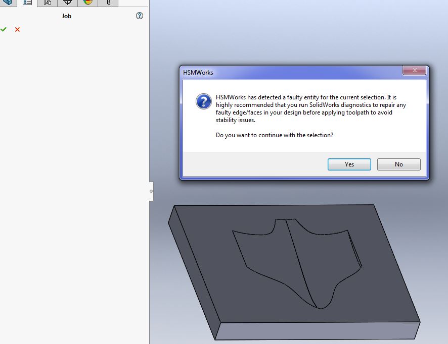 Faulty entity detected - Solidworks - Autodesk Community