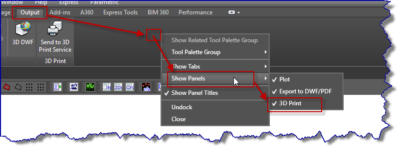 3D Printer Panel Not Shown In Output Tab - Autodesk Community - AutoCAD