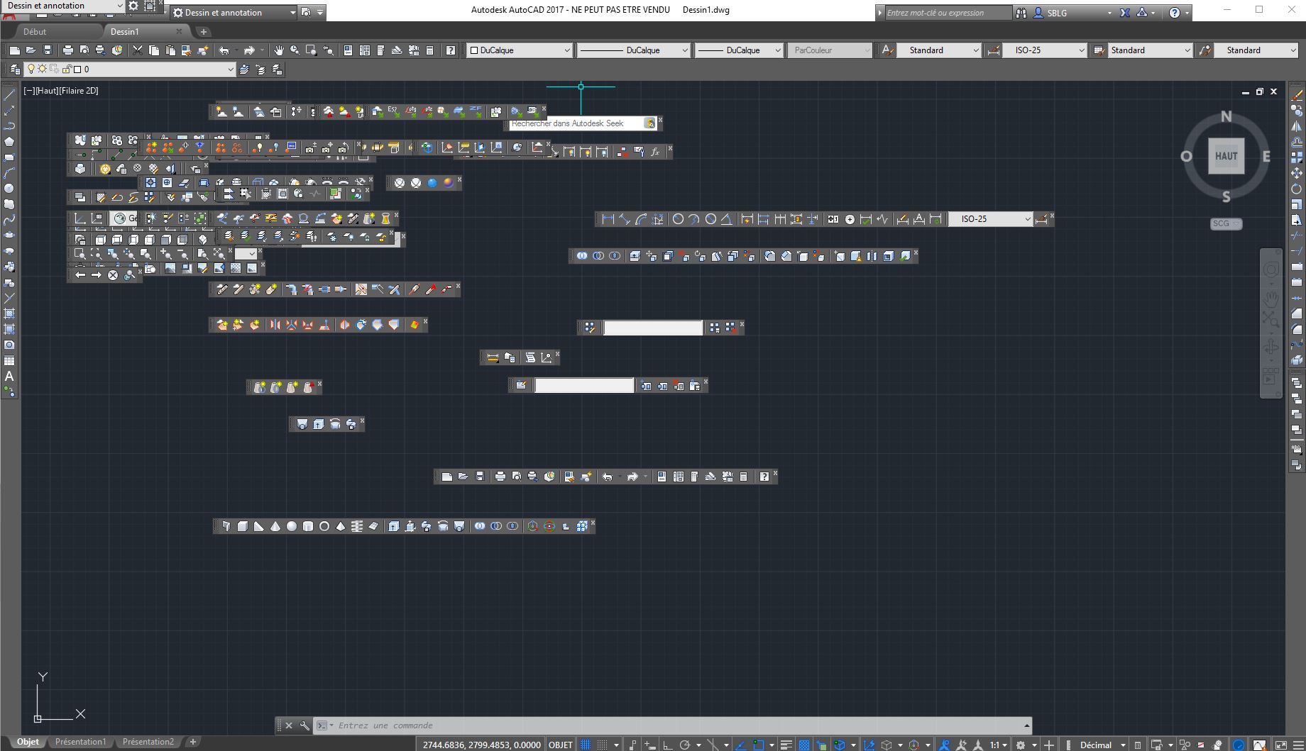 Résolu : AutoCAD LT 2017 affichage classique des commandes - Autodesk  Community - International Forums