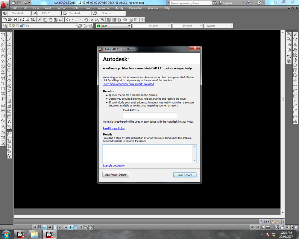 Solved: FATAL ERROR - Autodesk Community - AutoCAD LT