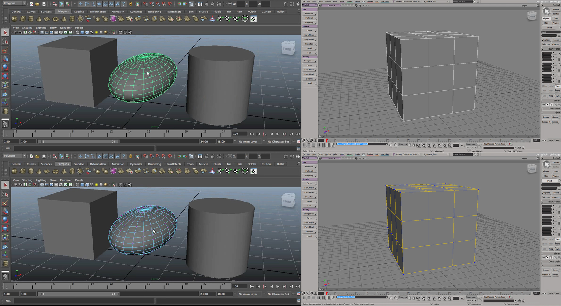 wireframe color in sub-object mode - Autodesk - Max