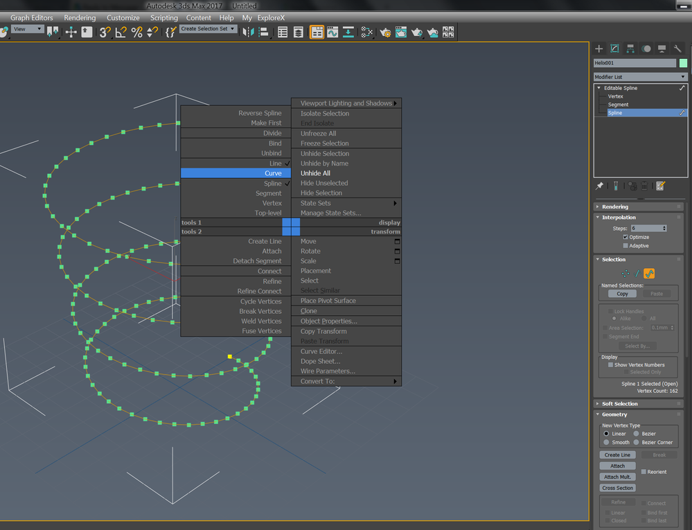 Solved: Interpolation for the Helix spline shape? - Autodesk Community - 3ds  Max