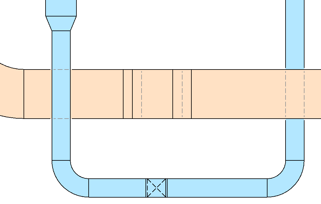 Gray hidden lines of ductwork with color override - Autodesk Community