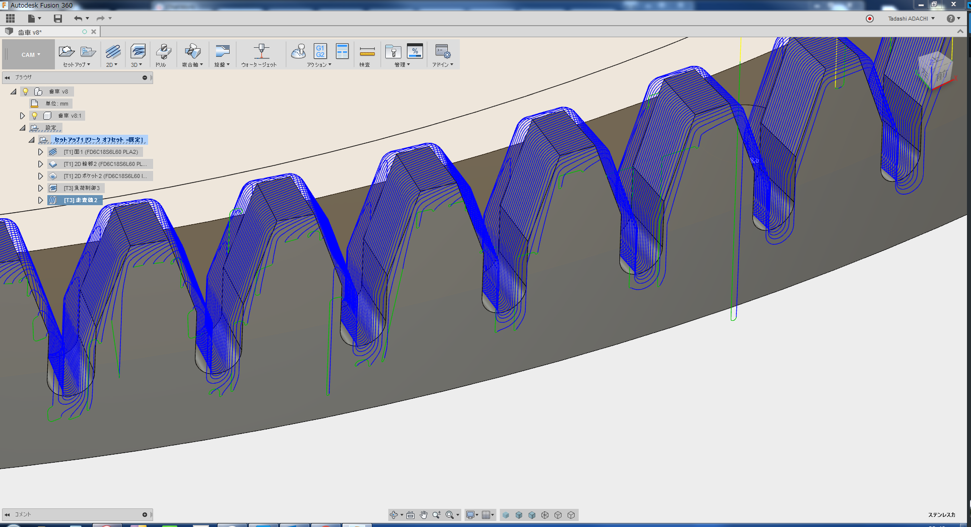 解決済み Cam 冠歯車の3d加工 Autodesk Community International Forums