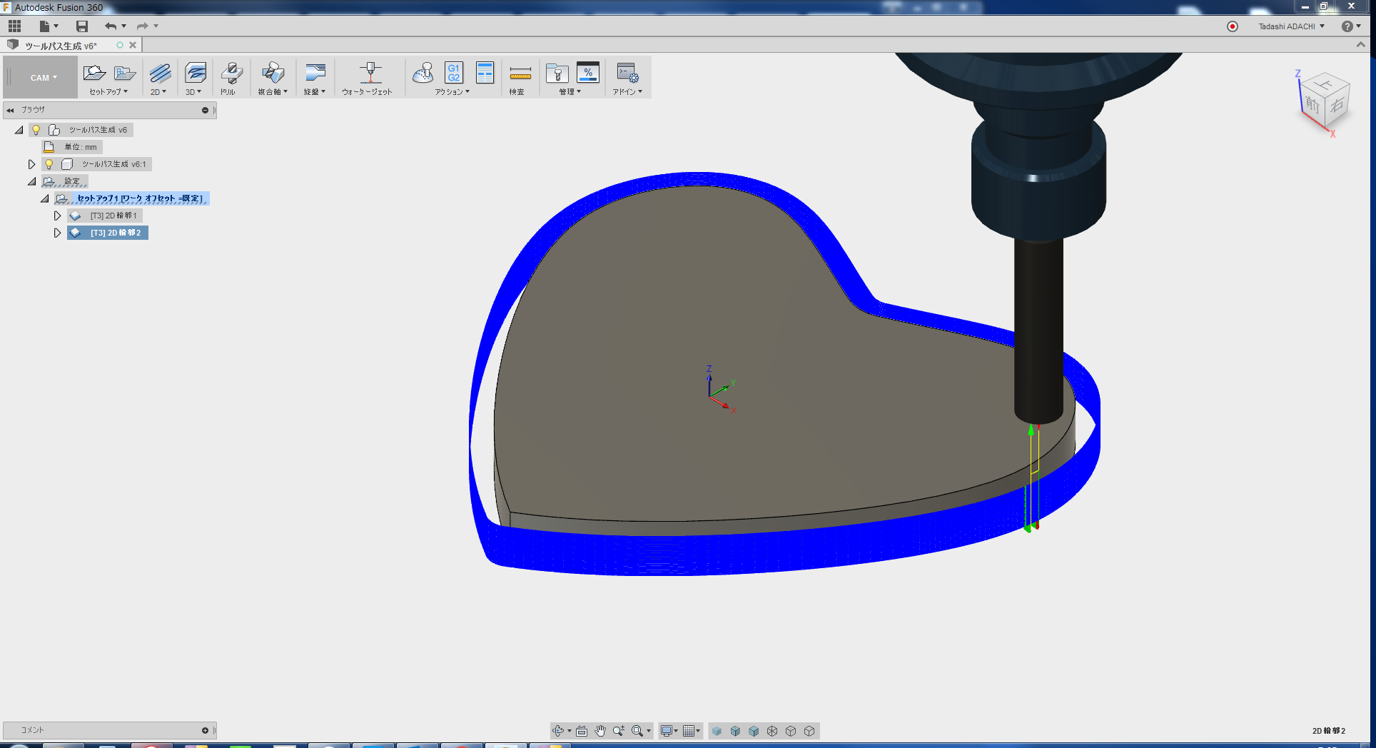 Fusion360のcamでncコードを作る際 2回の加工を一度に支持する内容はどうしたら良いですか Autodesk Community International Forums