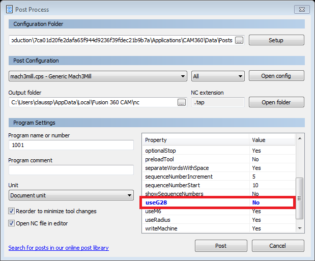 Post Process for Mach3 - Autodesk Community - Fusion 360