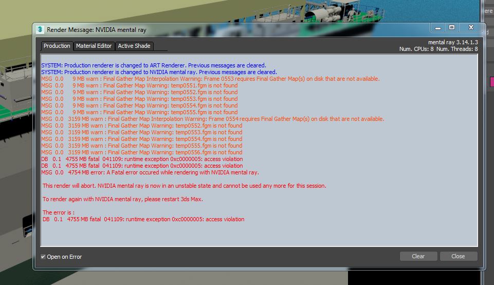 MR Crashing During Render - Autodesk Community