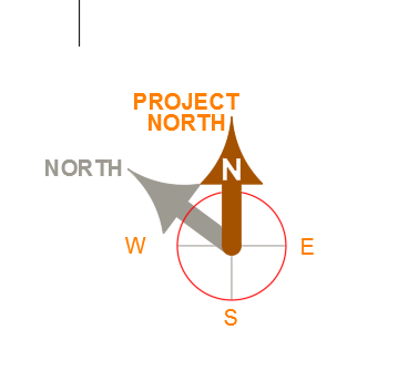 north arrow plan