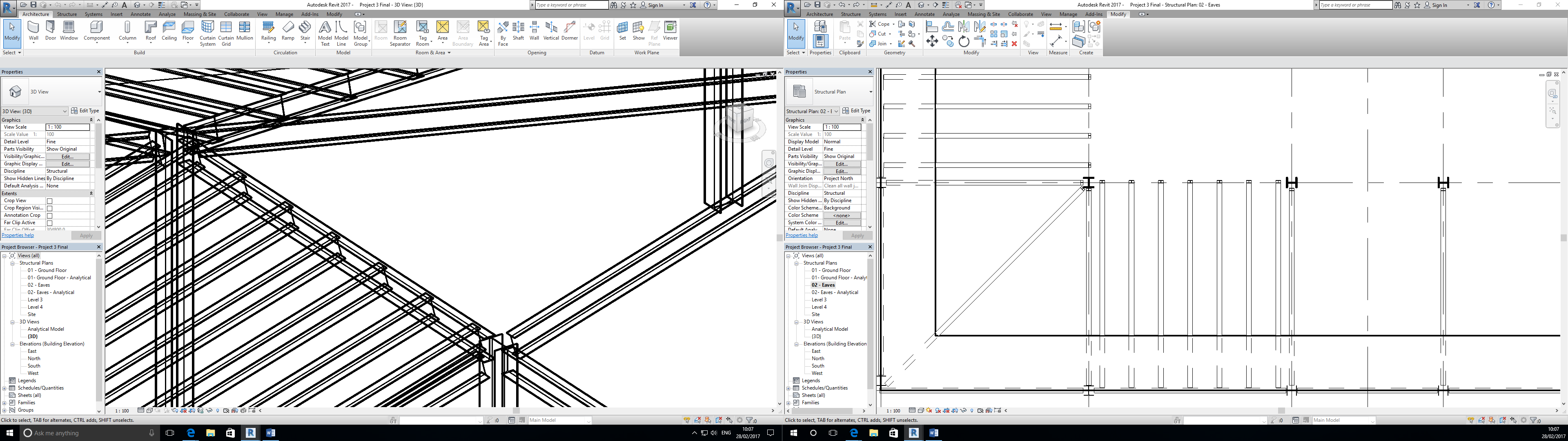 Beam system on a slope - Autodesk Community