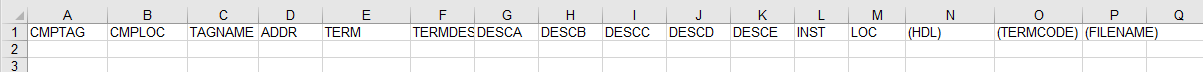 Adding component tag(CMPTAG) to wd_xls_all_template.xlt - Autodesk ...