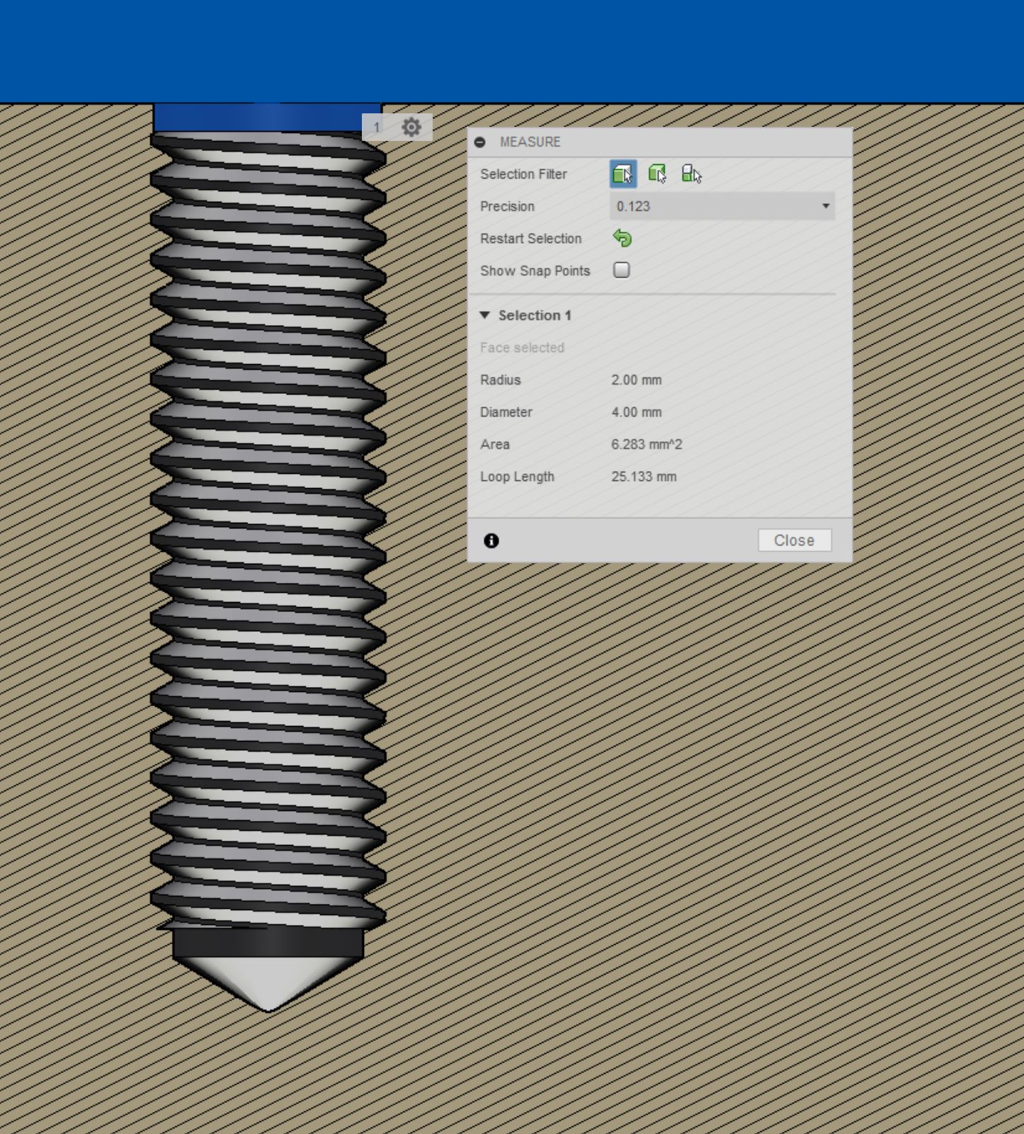 Thread 3D modeled - Autodesk Community