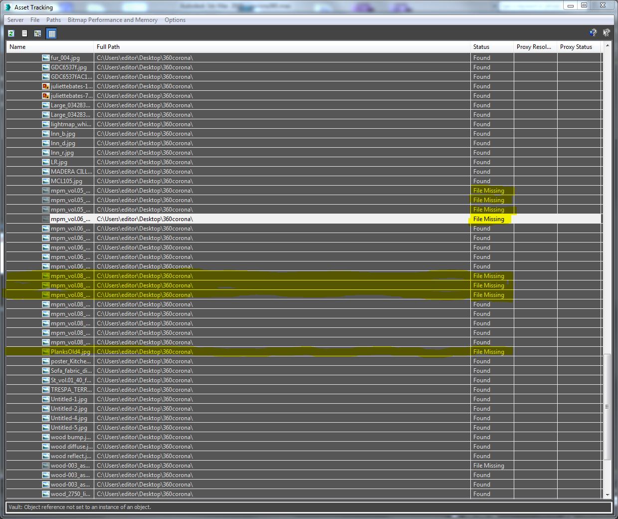 Strip paths\delete bitmaps\relink wont work in 3ds (corona) - Autodesk  Community - 3ds Max