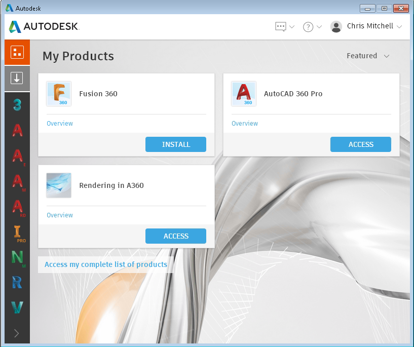 Autodesk desktop app