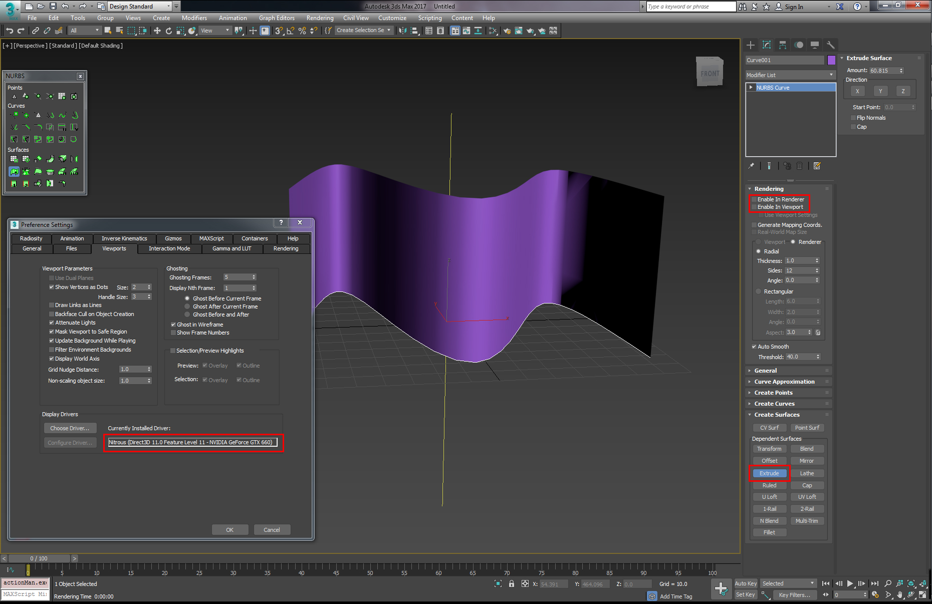 Solved: Nurbs Curve Not Visible in Viewport but Visible in Render - Autodesk  Community - 3ds Max