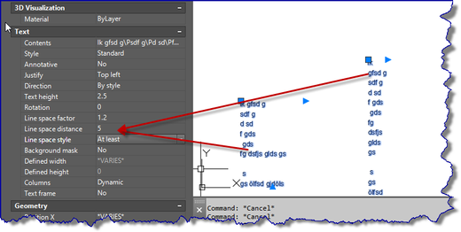 CHANGING LINE SPACING ON MULTIPLE MTEXTS Autodesk Community