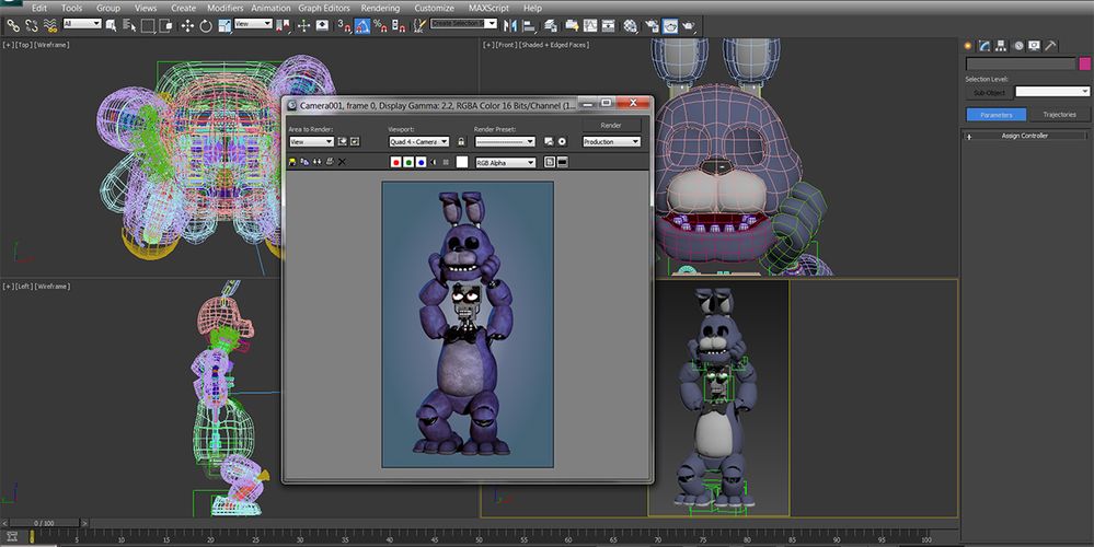 Resheno Rendering Engine Used For The Five Nights At Freddy S Games Autodesk Community 3ds Max