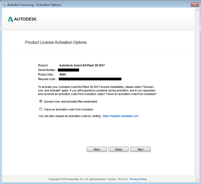 Solved: Product License Activation Window: Serial number already entered  and uneditable. - Autodesk Community - Subscription, Installation and  Licensing