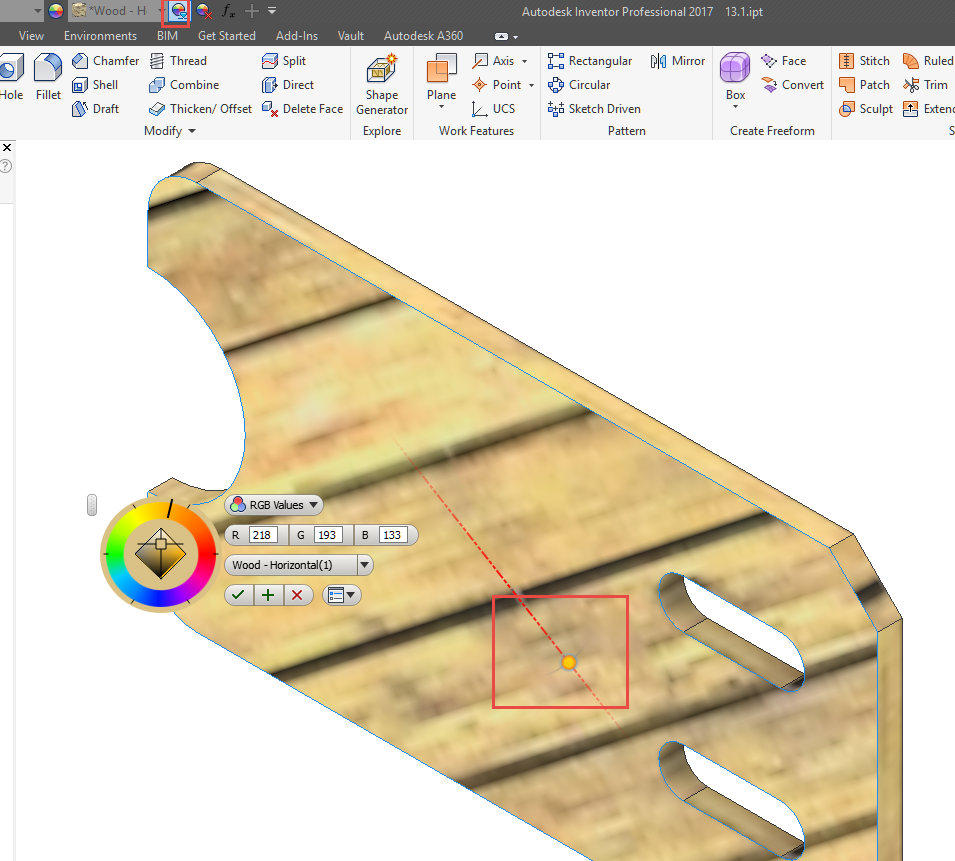 Solved How do I choose the feature appearance orientation Autodesk