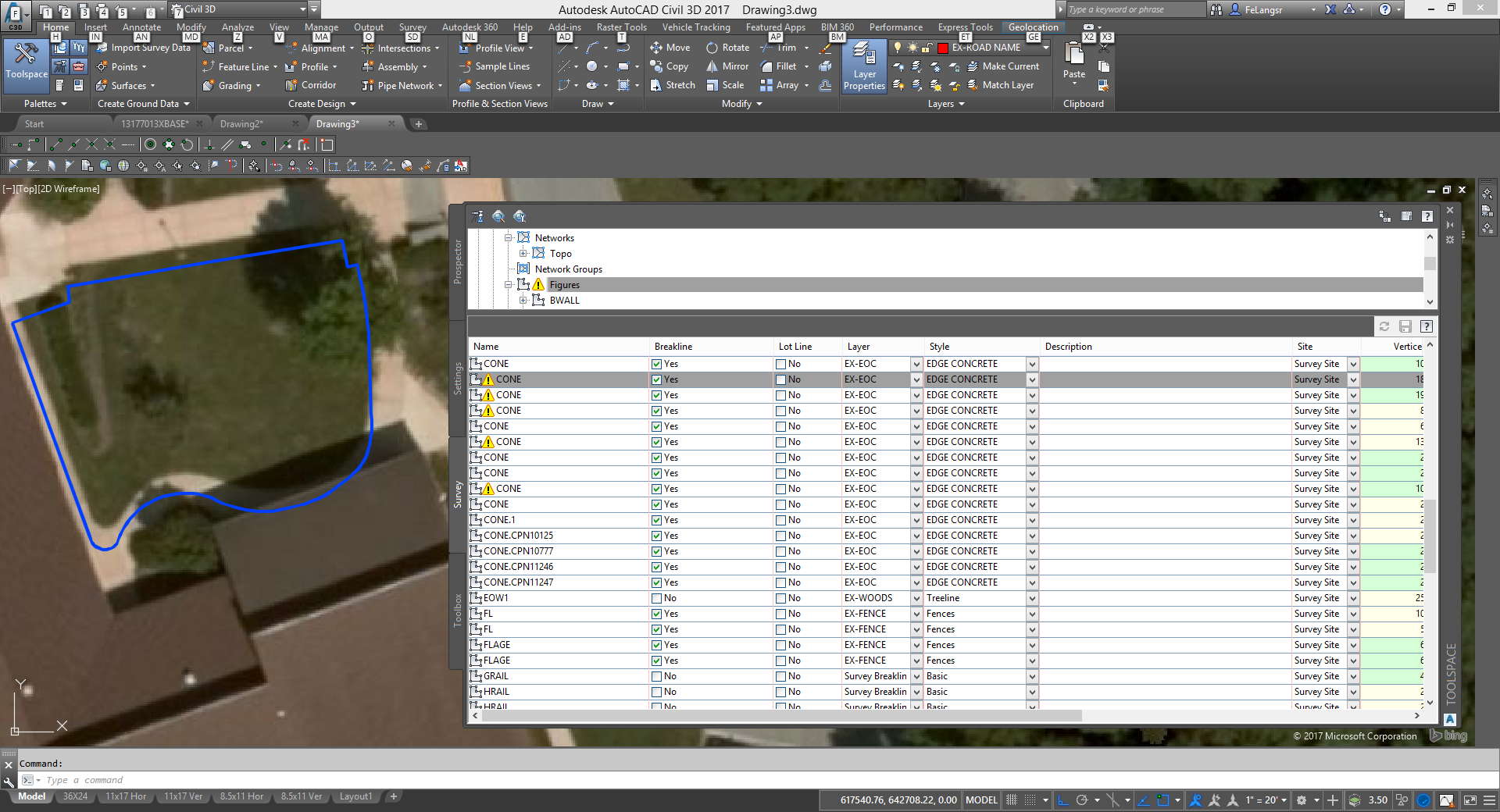 Edit Survey Figure Error - Autodesk Community