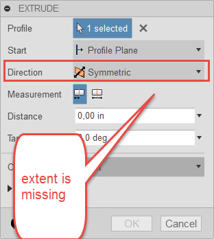 All Extents for Symmetric Extrude Cut - Autodesk Community