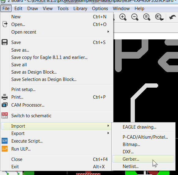 How To Import Gerber Files Into Eagle