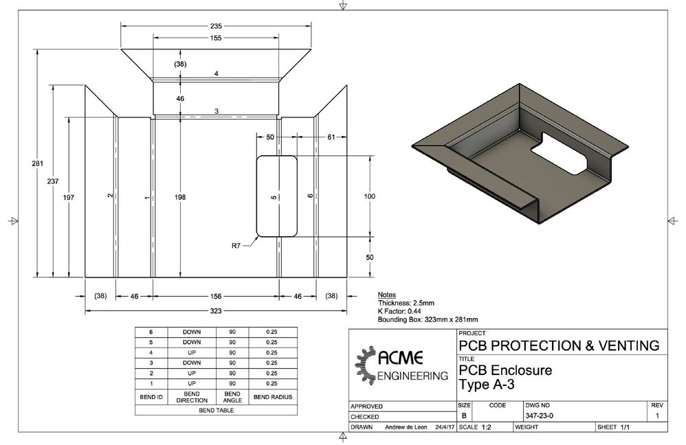 Sheet Metal - Bend Table - Autodesk Community - Community Archive - Read  Only