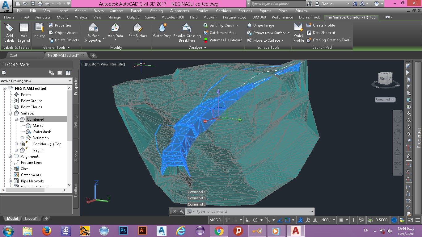 Solved: ***The corridor can not trim the surface*** - Autodesk Community