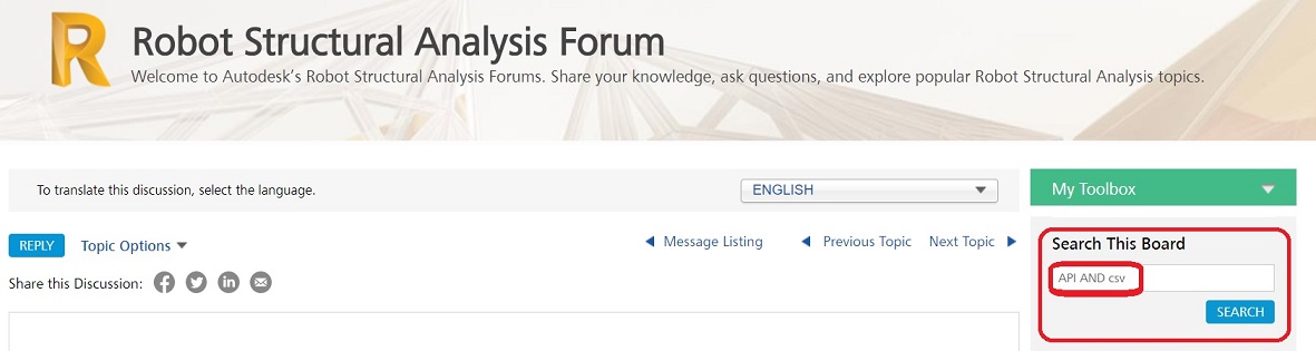 Solved: (API)- Export to CSV - Autodesk Community - Robot Structural  Analysis Products