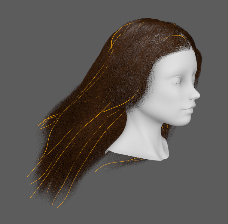 kint 🐟 on X: tutorial on how i render hair  / X